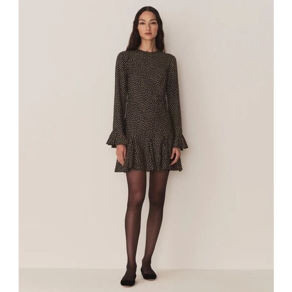 Doen Dresses & Skirts - Doen Narcisse silk blend dress in camille dot L